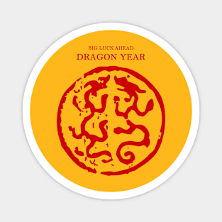 Twin Dragons Magnet